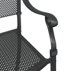Silla de Jardín 2 pcs Negro 55 x 55 x 92,5cm Aluminio