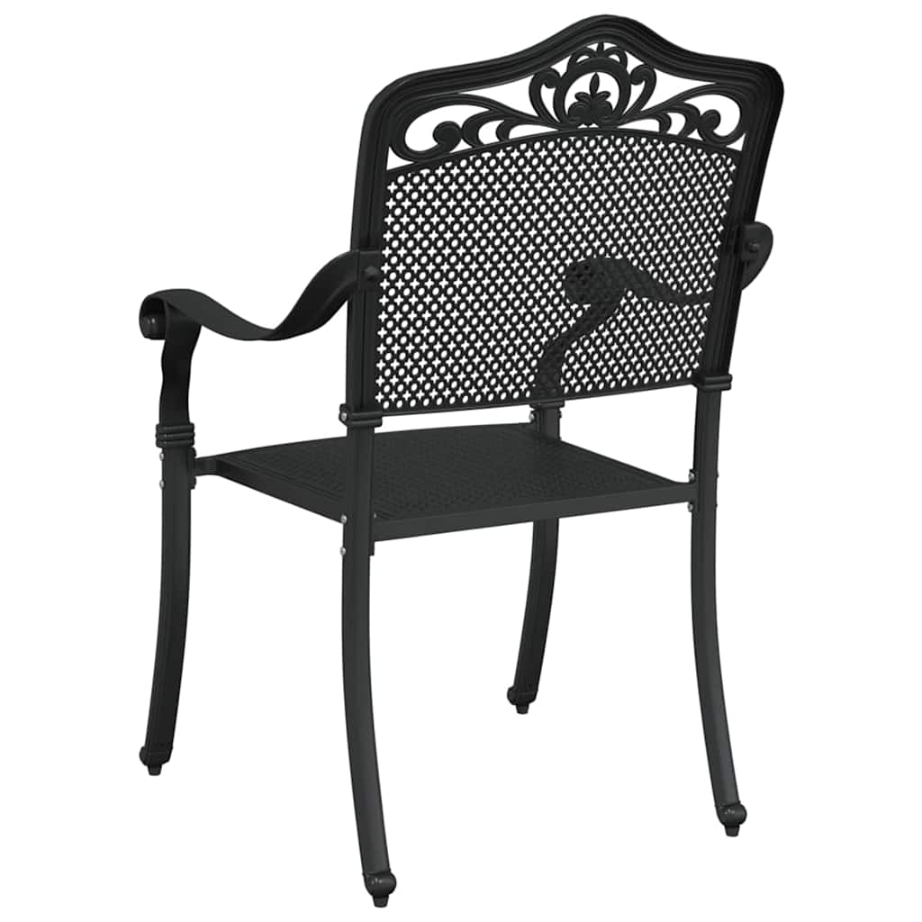 Silla de Jardín 2 pcs Negro 55 x 55 x 92,5cm Aluminio