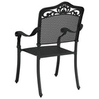 Silla de Jardín 2 pcs Negro 55 x 55 x 92,5cm Aluminio