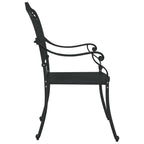 Silla de Jardín 2 pcs Negro 55 x 55 x 92,5cm Aluminio