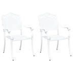 Silla de Jardín 2 pcs 55 x 55 x 92,5cm Aluminio