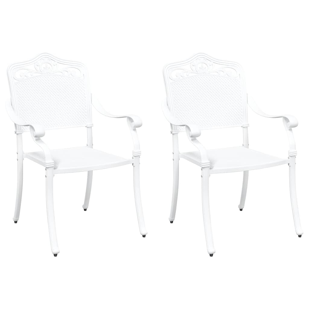 Silla de Jardín 2 pcs 55 x 55 x 92,5cm Aluminio