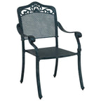 Silla de Jardín 2 pcs Verde 64 x 62 x 93cm Aluminio