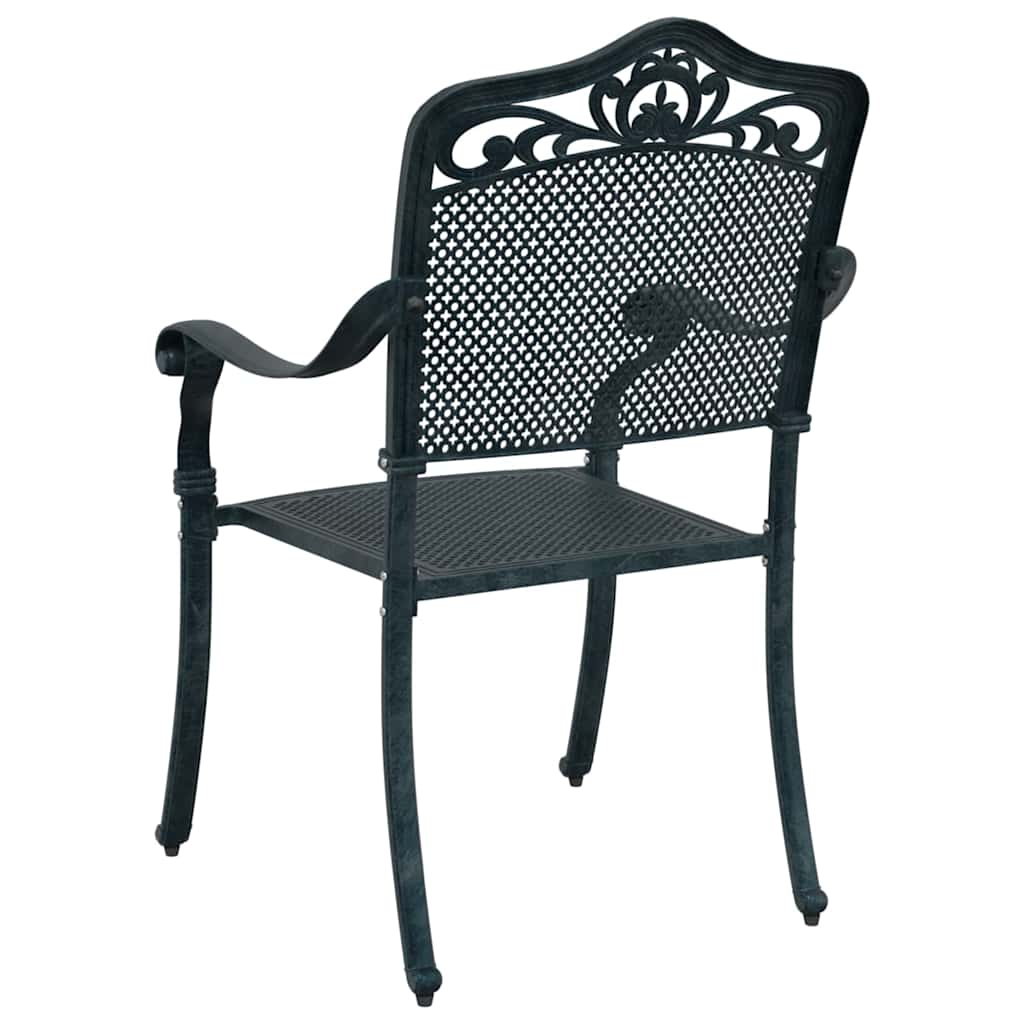 Silla de Jardín 2 pcs Verde 64 x 62 x 93cm Aluminio