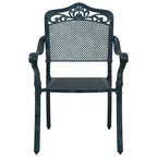 Silla de Jardín 2 pcs Verde 64 x 62 x 93cm Aluminio