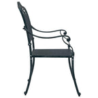 Silla de Jardín 2 pcs Verde 64 x 62 x 93cm Aluminio