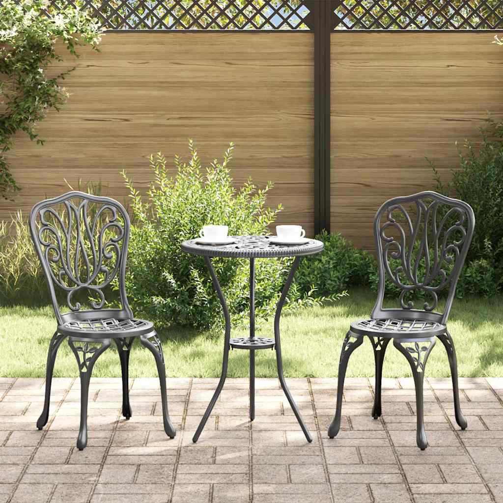 Juego Bistro de Jardín 3 pcs Aluminio