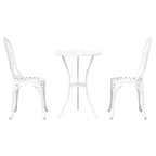 Juego Bistro de Jardín 3 pcs Aluminio