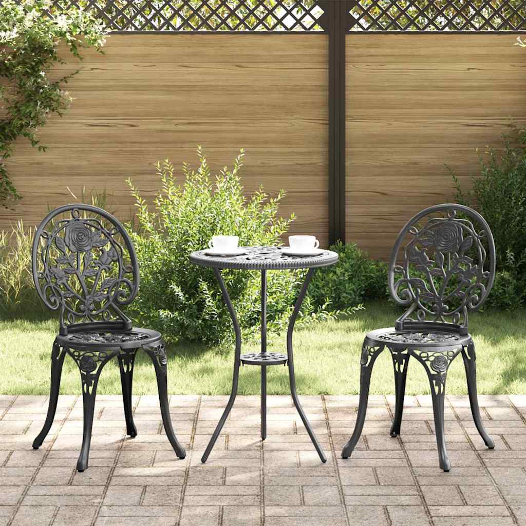 Juego Bistro de Jardín 3 pcs Aluminio