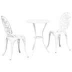 Juego Bistro de Jardín 3 pcs Aluminio