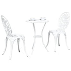 Juego Bistro de Jardín 3 pcs Aluminio