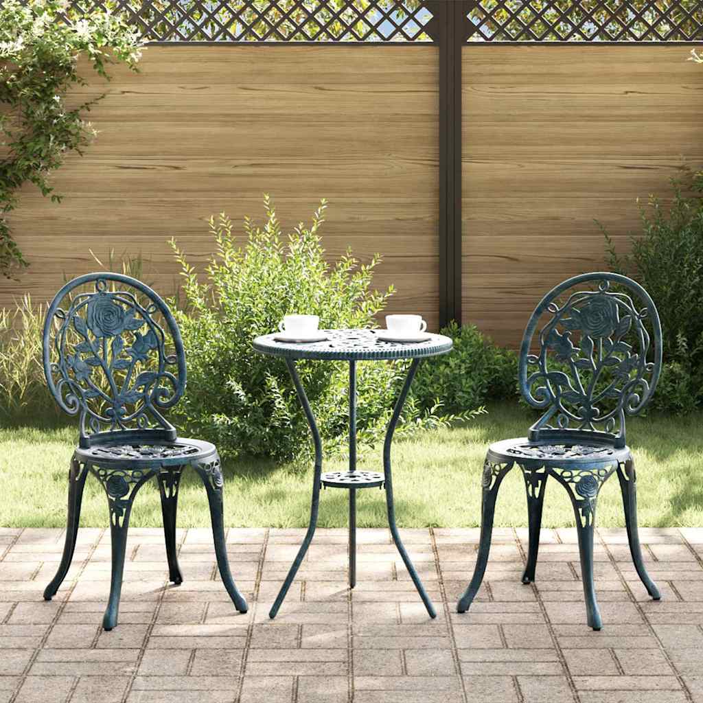 Juego Bistro de Jardín 3 pcs Aluminio