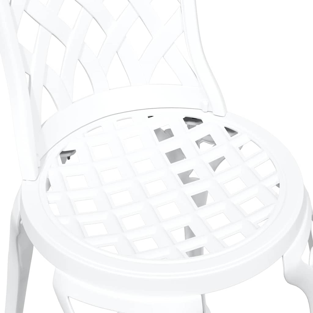 Silla de Jardín 2 pcs 39 x 40 x 87 cm Aluminio