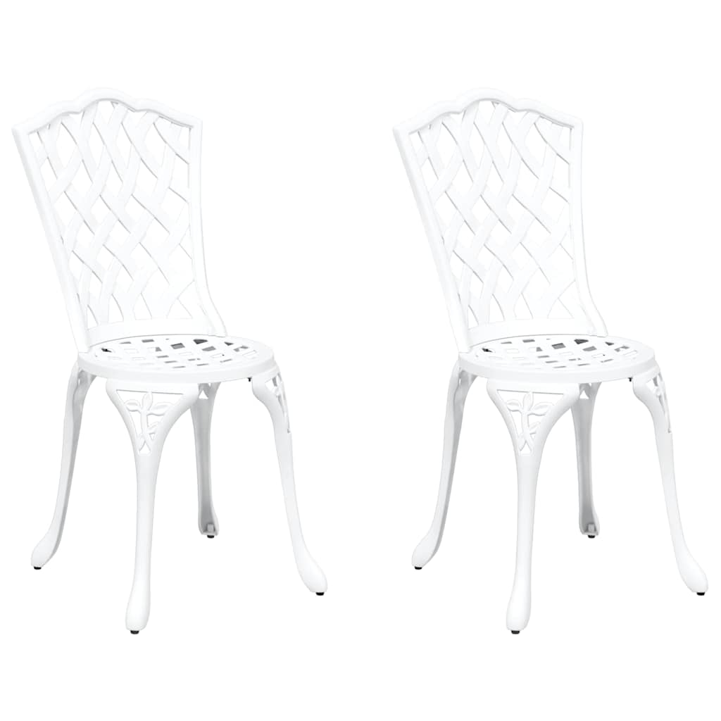 Silla de Jardín 2 pcs 39 x 40 x 87 cm Aluminio