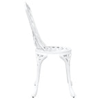Silla de Jardín 2 pcs 39 x 40 x 87 cm Aluminio