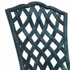 Silla de Jardín 2 pcs Verde 39 x 40 x 87 cm Aluminio