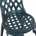 Silla de Jardín 2 pcs Verde 39 x 40 x 87 cm Aluminio