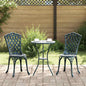 Silla de Jardín 2 pcs Verde 39 x 40 x 87 cm Aluminio