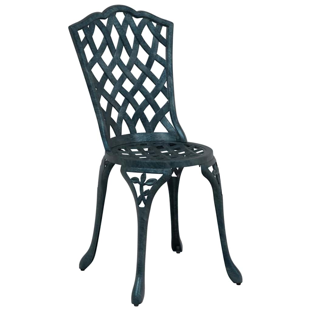 Silla de Jardín 2 pcs Verde 39 x 40 x 87 cm Aluminio