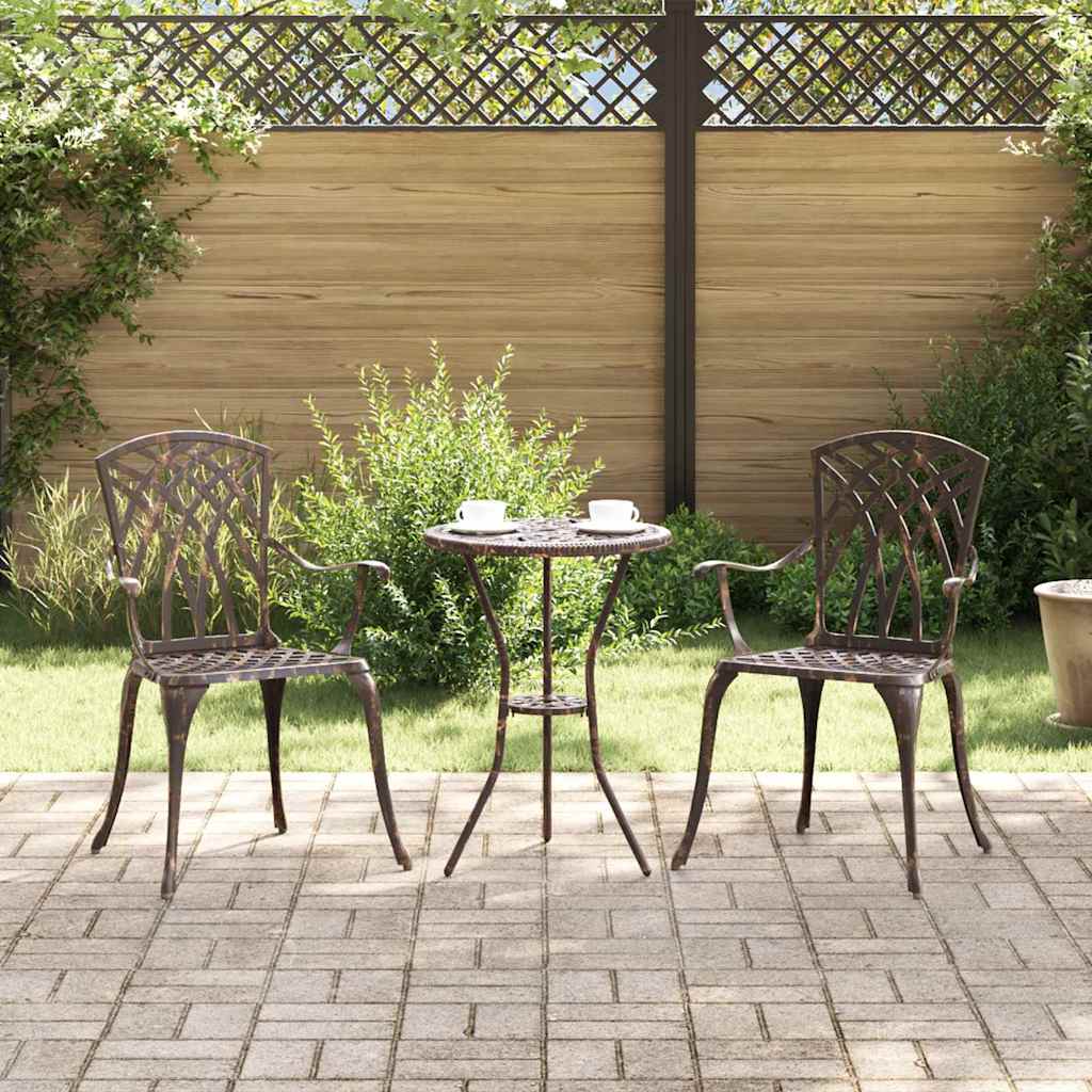 Garden Chair 2 pcs 53 x 51 x 88.5cm Aluminum