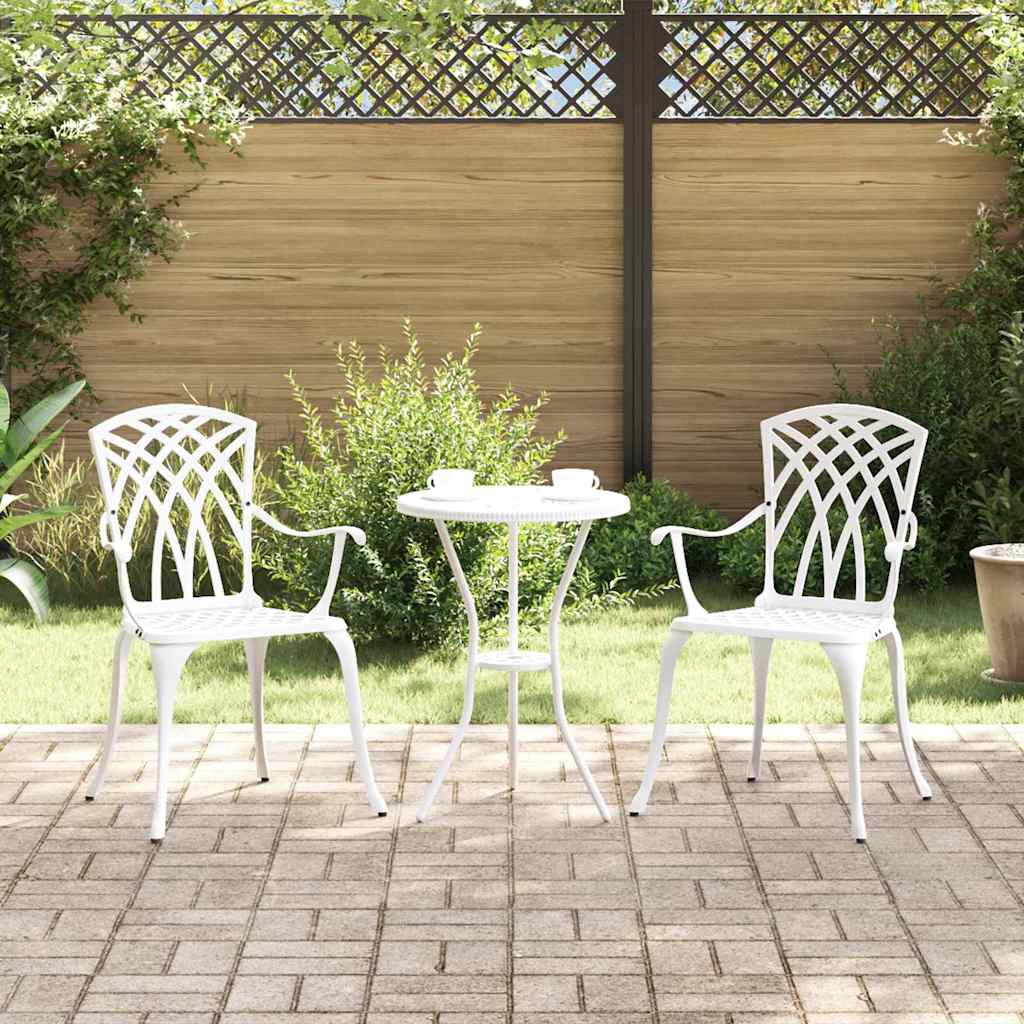 Silla de Jardín 2 pcs 53 x 51 x 88,5cm Aluminio