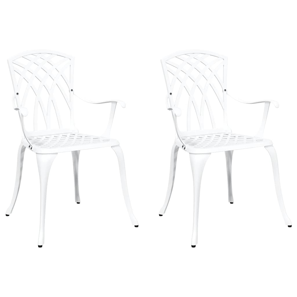 Silla de Jardín 2 pcs 53 x 51 x 88,5cm Aluminio