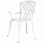Silla de Jardín 2 pcs 53 x 51 x 88,5cm Aluminio