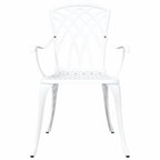Silla de Jardín 2 pcs 53 x 51 x 88,5cm Aluminio