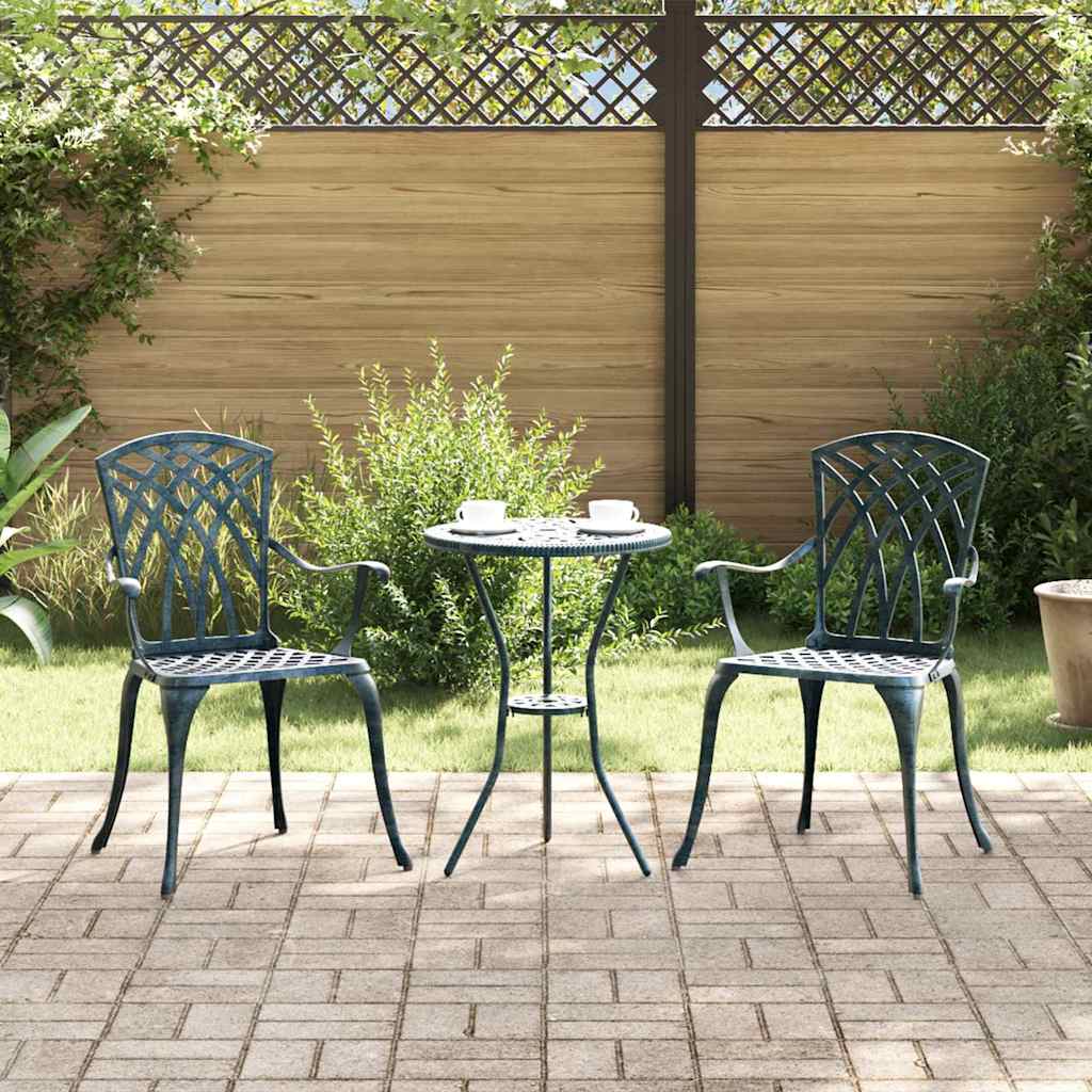 Garden Chair 2 pcs 53 x 51 x 88.5cm Aluminum