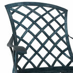 Silla de Jardín 4 pcs Verde 61 x 60,5 x 93cm Aluminio
