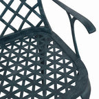 Silla de Jardín 4 pcs Verde 61 x 60,5 x 93cm Aluminio