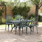 Silla de Jardín 4 pcs Verde 61 x 60,5 x 93cm Aluminio