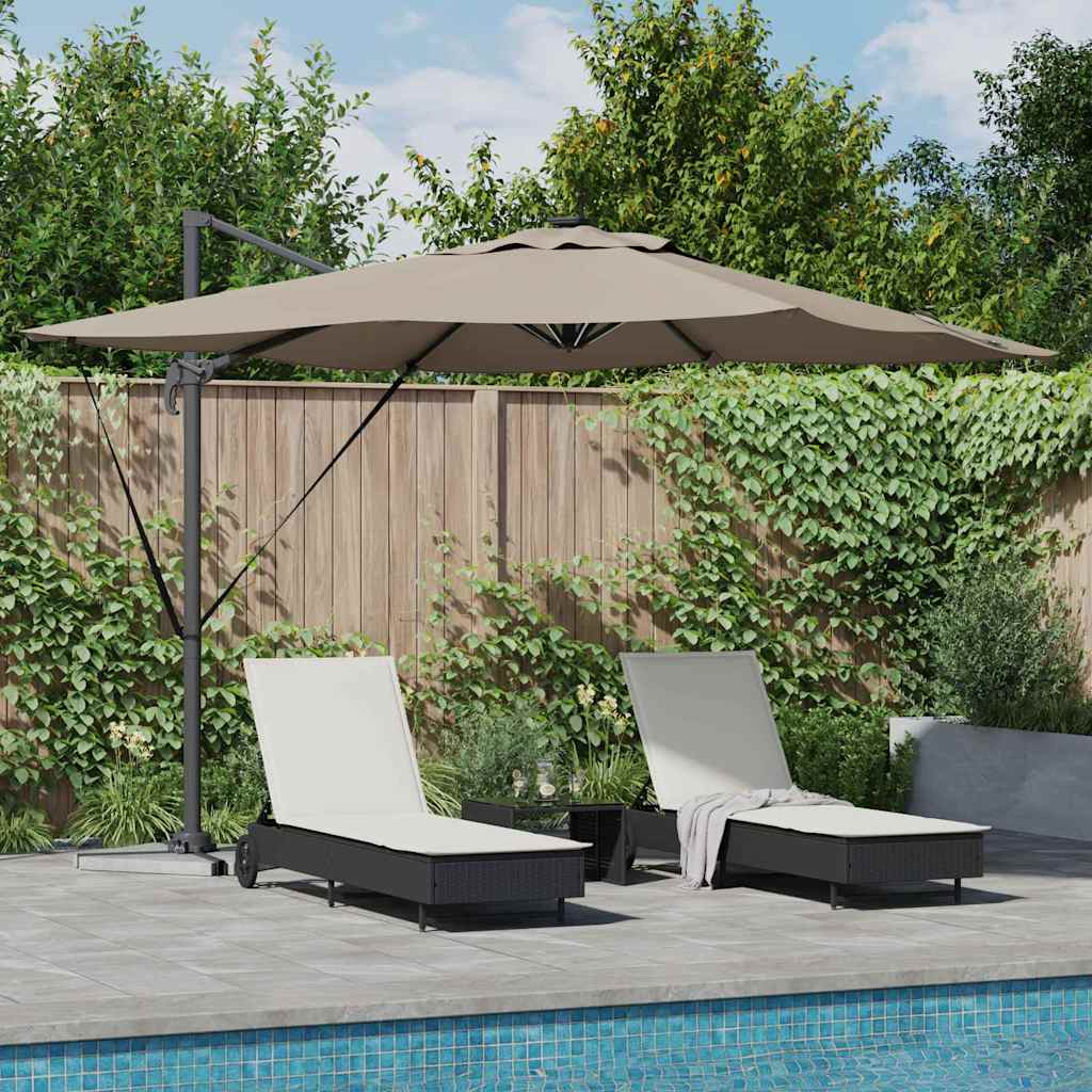 Anthracite Parasol 286 x 284 x 270 cm Aluminum and polyester