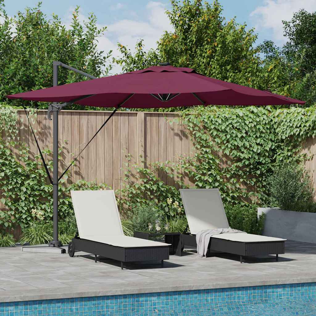 Anthracite Parasol 286 x 284 x 270 cm Aluminum and polyester
