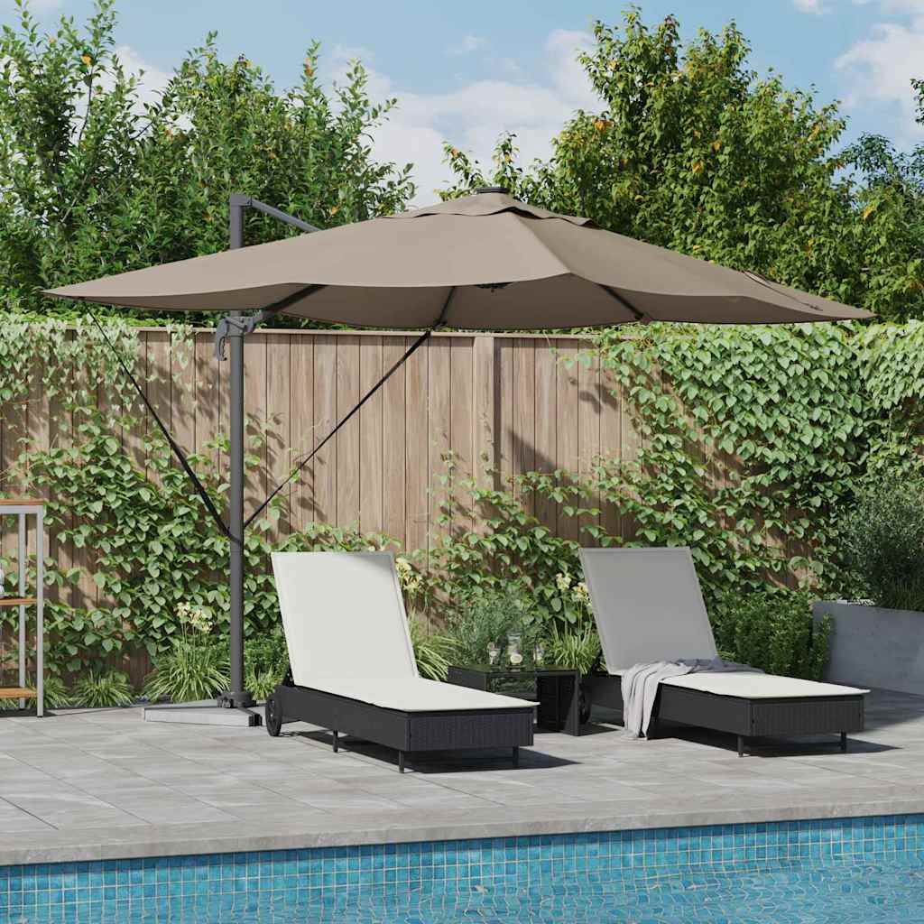 Anthracite Parasol 352 x 251 x 265 cm Polyester and Aluminum