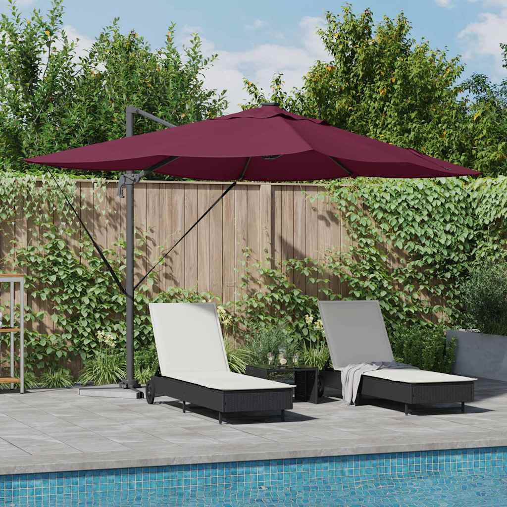 Anthracite Parasol 352 x 251 x 265 cm Polyester and Aluminum