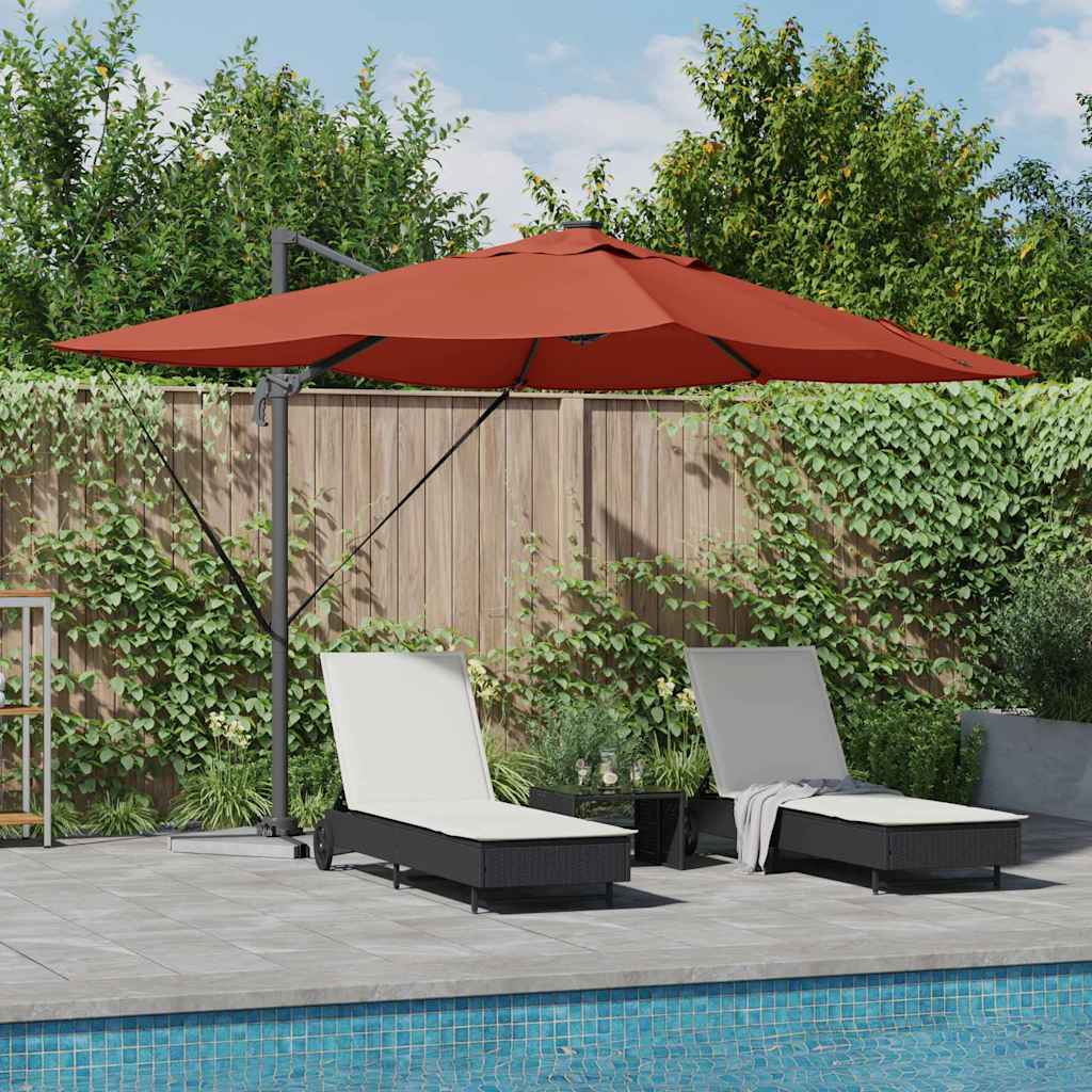 Anthracite Parasol 352 x 251 x 265 cm Polyester and Aluminum