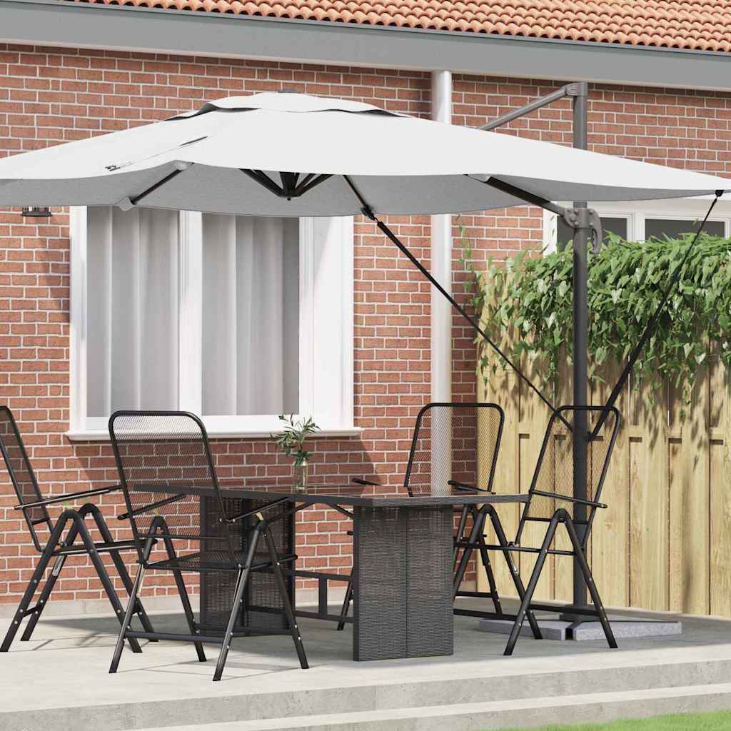 Roma Parasol Anthracite 286 x 284 x 265 cm Aluminum and polyester