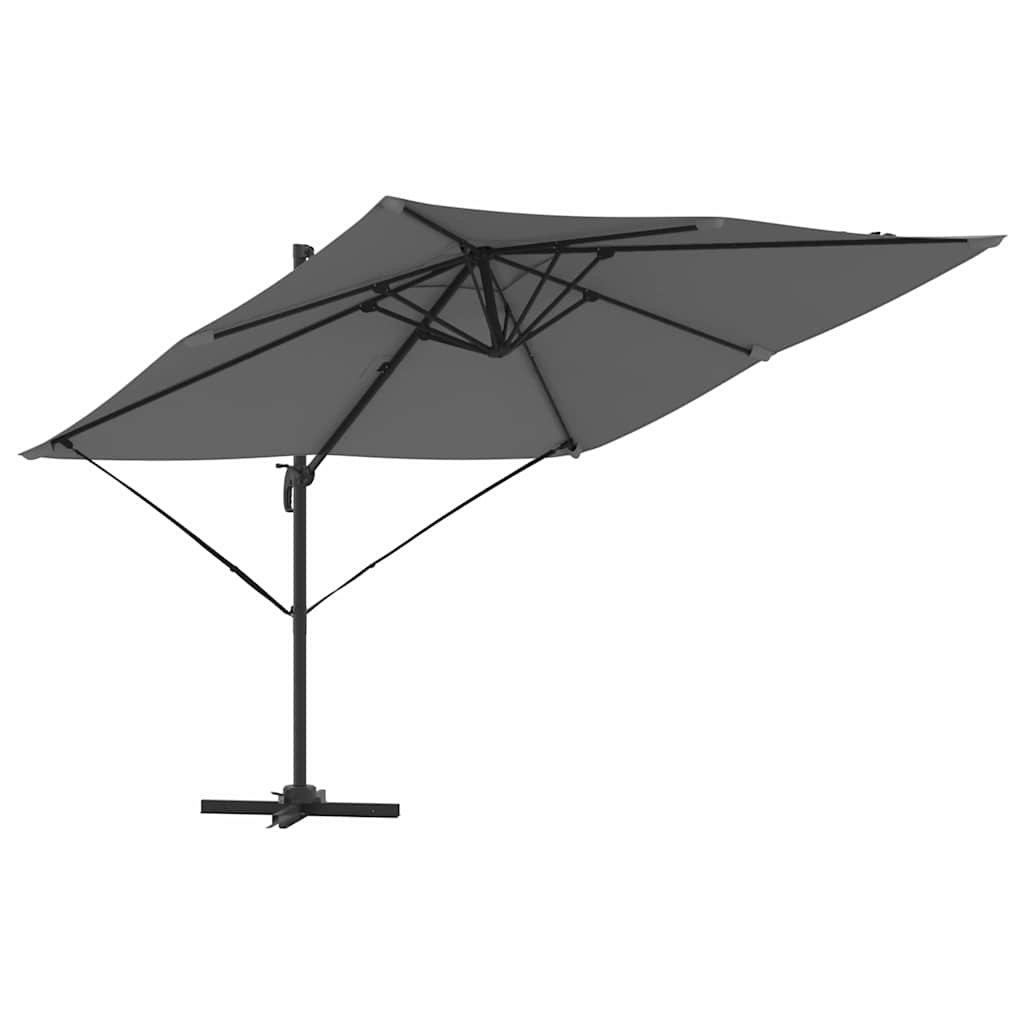 Parasol Roma Antracita 286 x 284 x 265 cm Aluminio y poliéster