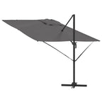 Parasol Roma Antracita 286 x 284 x 265 cm Aluminio y poliéster