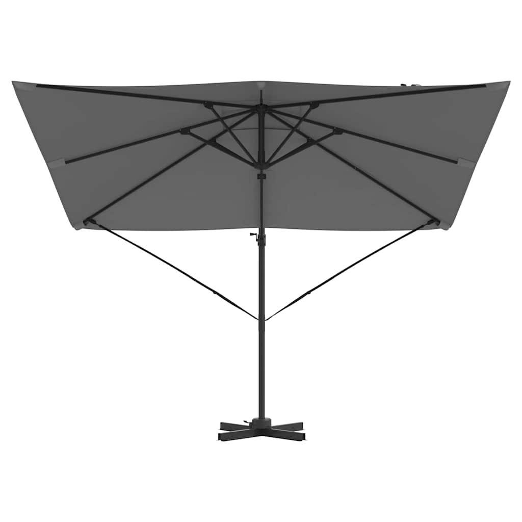 Parasol Roma Antracita 286 x 284 x 265 cm Aluminio y poliéster