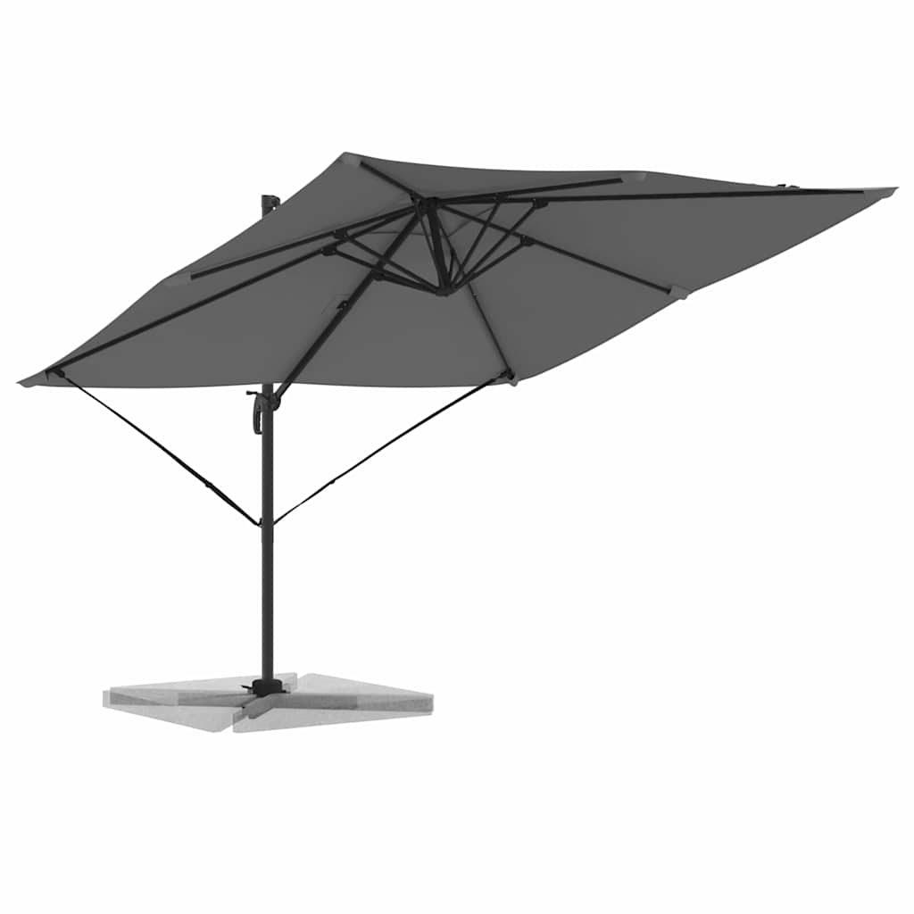 Parasol Roma Antracita 286 x 284 x 265 cm Aluminio y poliéster