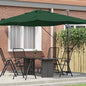 Sombrilla Antracita 351 x 250 x 260 cm Poliéster y Aluminio