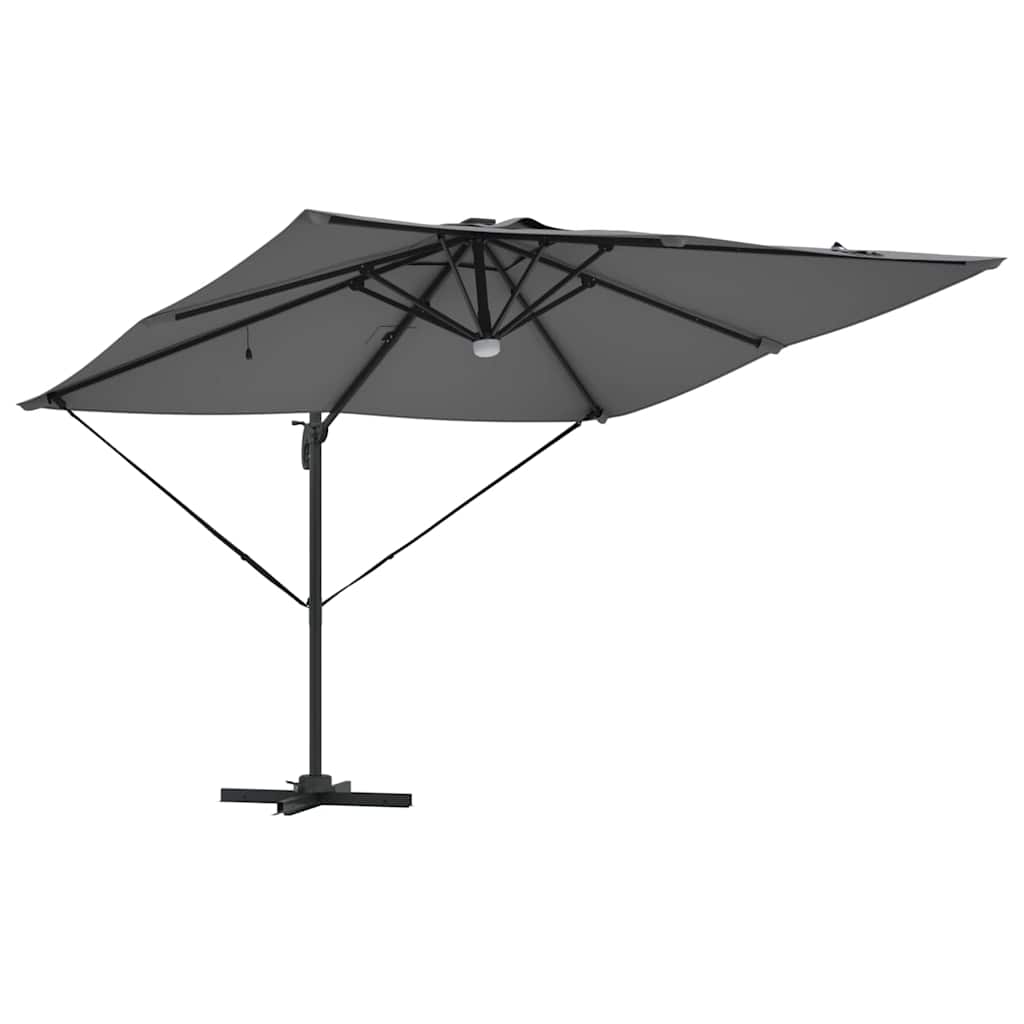 Parasol Roma Antracita 286 x 284 x 270 cm Aluminio y poliéster