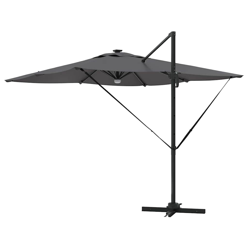 Parasol Roma Antracita 286 x 284 x 270 cm Aluminio y poliéster