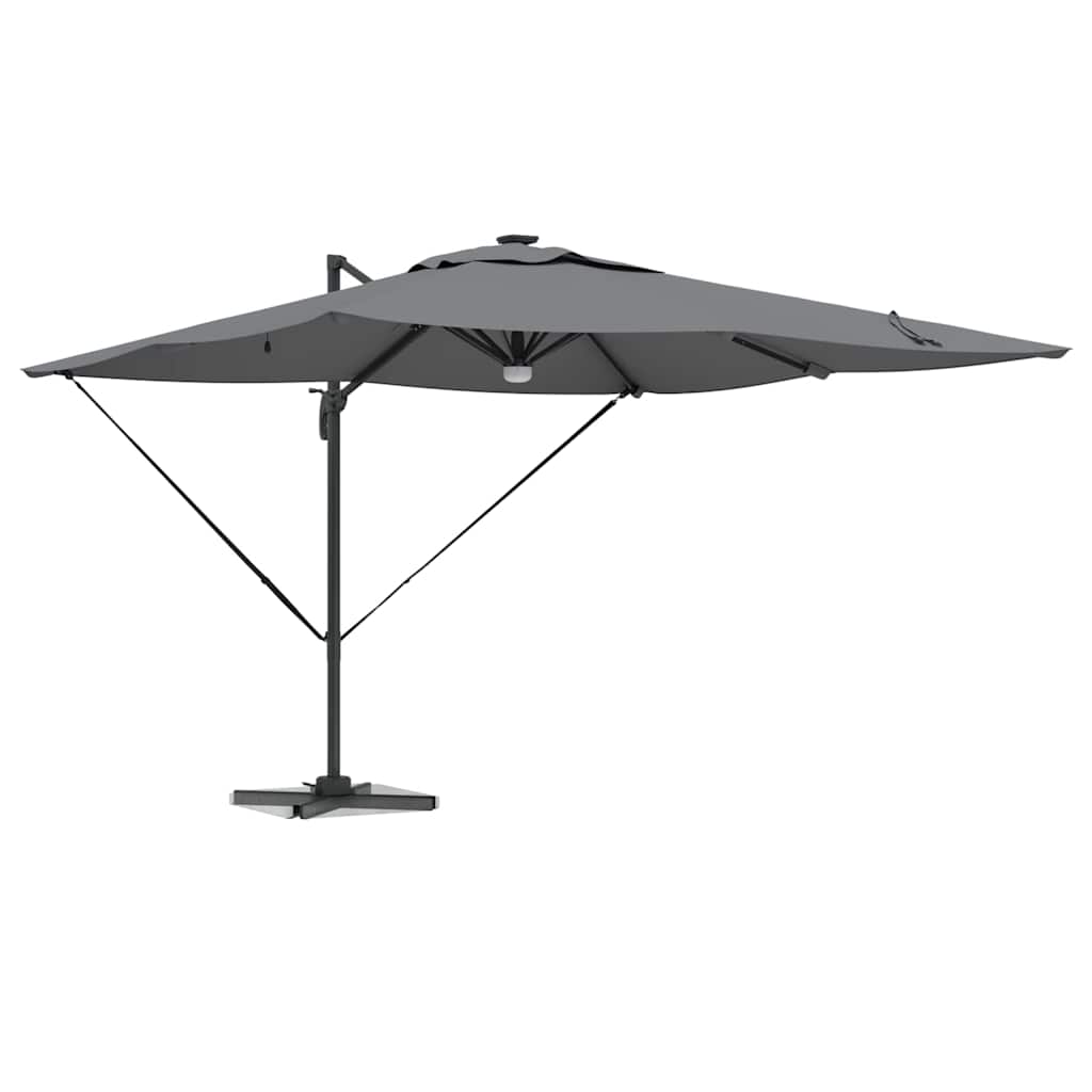 Parasol Roma Antracita 286 x 284 x 270 cm Aluminio y poliéster