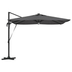 Parasol Roma Antracita 286 x 284 x 270 cm Aluminio y poliéster