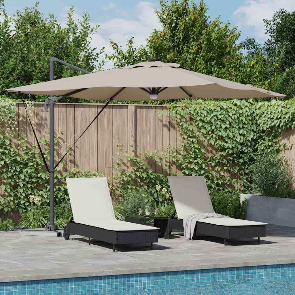 Roma Anthracite Parasol 286 x 284 x 270 cm Aluminum and polyester