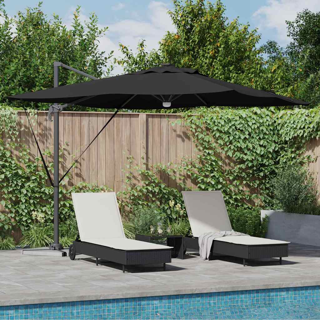 Roma Anthracite Parasol 286 x 284 x 270 cm Aluminum and polyester