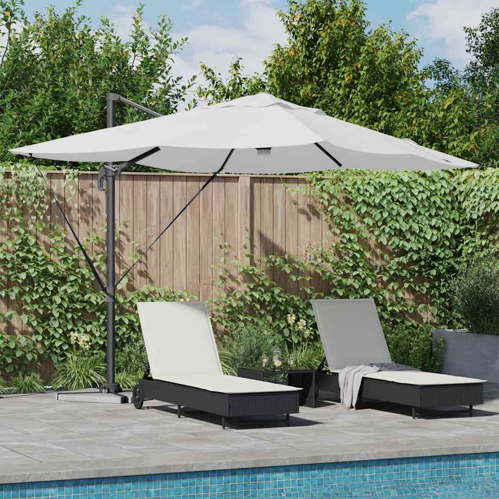 Anthracite Parasol 351 x 250 x 253 cm Polyester and Aluminum